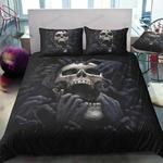 angry skull black bed sheets spread comforter duvet cover bedding sets d2125412