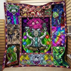 Anime Rick And Morty Summer Quilt - Blanket Mat 3D Printed Bed Sofa For Kids