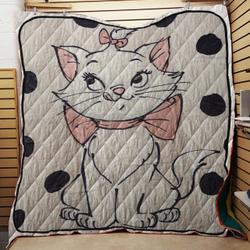 Aristocats Marie Polka Dots Plush Throw Quilt
