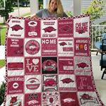 arkansas razorbacks quilt blanket fan made d2451384