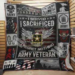 Army Veteran Quilt Blanket Dhc110223Td