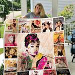 audrey hephurn quilt blanket 0840 d2451354