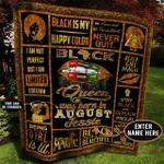 august black girl wp personalized name quilt by d2487136