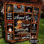 august black girl wp personalized name quilt pq d2486230