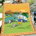 australian shepherd go camping quilt quilt d2420949