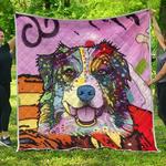 australian shepherd premium quilt dean russo art d2484055