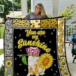 australian shepherd sunflower you are my sunshine quilt quilt d2420301