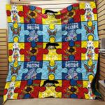 autism mama papa bear blanket th1707 quilt d2452621