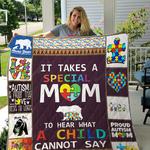autism mom it takes a special mom to hear what a child cannot say quilt blanket great customized 0