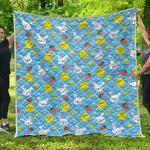 baby chicken and bunny quilt maria d2421090