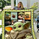 baby yoda portrait all season plus size quilt blanket d2451375