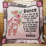 ballet dance it is a part of me i have become a dancer quilt blanket great customized blanket 0