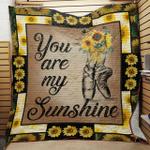 ballet sunflower you are my sunshine quilt blanket great customized blanket gifts for birthday 0