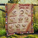 baseball pitching grips quilt blanket d2448718