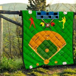 Baseball Quilt Blanket Dhc0712184Vt