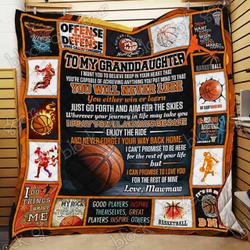 Basketball Granddaughter Love Mawmaw Cl18100056Mdq Quilt Blanket