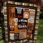 basketball i know i play like a girl try to keep up quilt blanket great customized blanket gifts 0