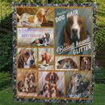 basset hound best friend cl10100032mdq quilt blanket d2483451