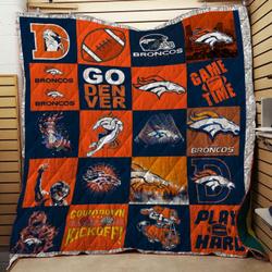 Bc  Denver Broncos Quilt Blanket Ver 03