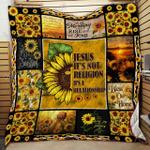 bc find god in a sunflower quilt blanket d2419232