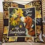 beagle dog sunflower cl14100015mdq quilt blanket d2478782