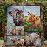beautiful highland cow quilt blanket quilt d2416640