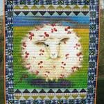 beautiful lady sheep hur quilt bm d2486131