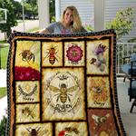 bee happy queen crazy strong quilt blanket great customized gifts for birthday christmas d2418340