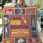 beer whats your superpower quilt blanket great customized gifts for birthday christmas 0