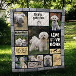 bichon frise you are pawsome quilt blanket dhc31121111td d2447021