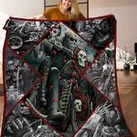 biker skull quilt blanket c9b270307mi d2411857