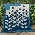 bird and fish bt300505 quilt blanket d2447937