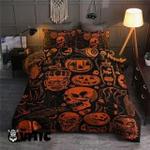 black and orange halloween polyester bedding set xxya d2112955