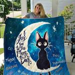 black cat and moon i love you quilt blanket great customized gifts for birthday christmas d2413720