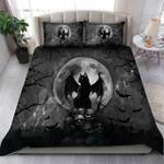 black cat and skull halloween duvet cover bedding set d2123725
