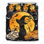 black cat pumpkin halloween printed bedding set bedroom decor d2115265