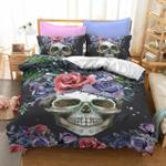 black flower skull bedding set bedroom decor d2126344