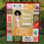 black nurse living her best life quilt d2423199