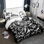 black rose sugar skull loving printed bedding set bedroom decor d2115632