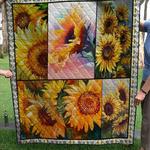 blooming sunflower quilt blanket quilt d2417509