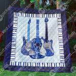 blue guitars quilt blanket bn14 quilt d2417721
