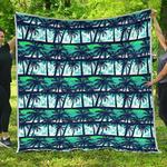 blue hibiscus palm tree hur quilt bevrue d2485593