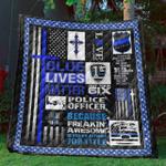 blue lives matter quilt blanket vh09 quilt d2414912