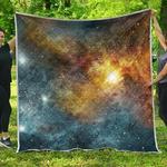 blue orange stardust galaxy space hur quilt d2489407