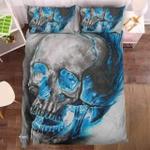 blue smoke skull bedding set d2114334