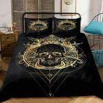 boho gold skull bed sheets spread comforter duvet cover bedding sets d2123167