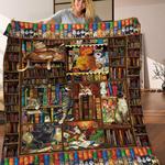 book and cat jfj quilt dl d2489315