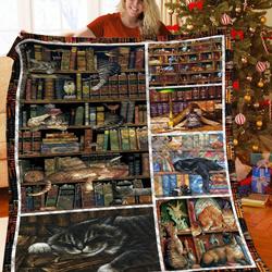 Book And Cat Jfj Quilt Ro