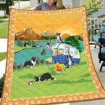 border collie go camping quilt quilt d2420937