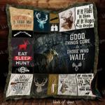 born to hunt cl22100095mdq quilt blanket d2481527
